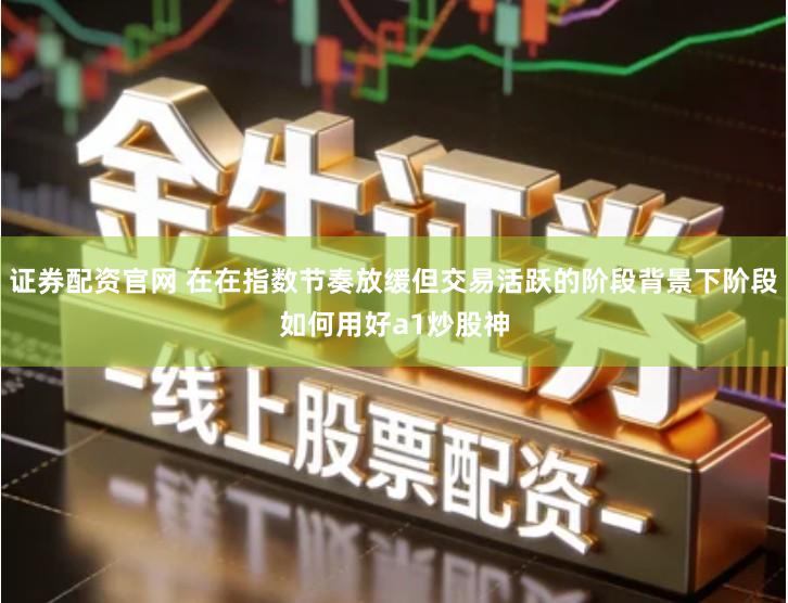 证券配资官网 在在指数节奏放缓但交易活跃的阶段背景下阶段如何用好a1炒股神